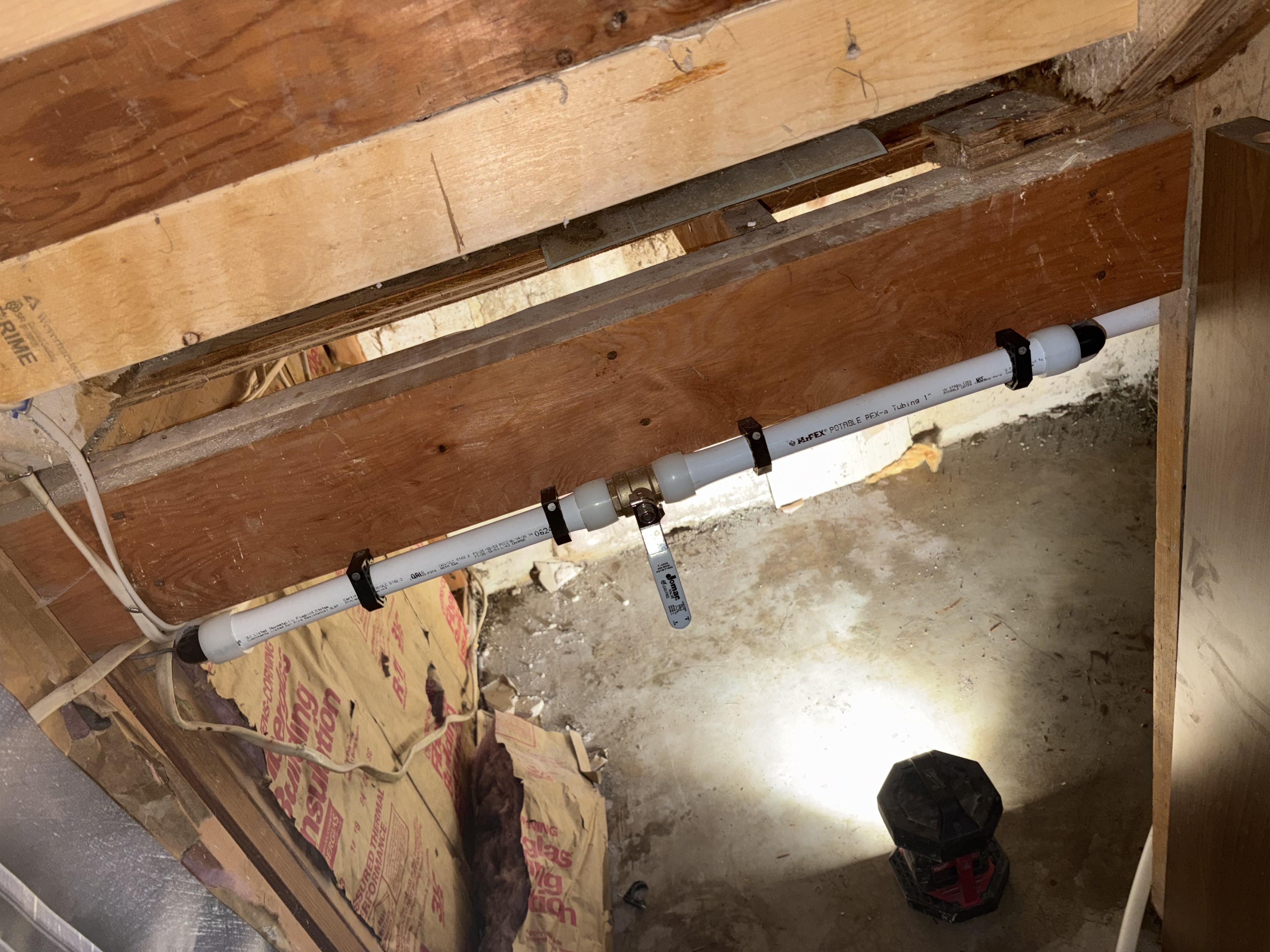 PEX pipe installation by Done Right Plumbing